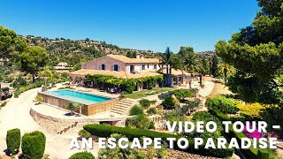 Video tour of incredible villa on a hill in Benissa  over 20.000m² plot  pure luxury!
