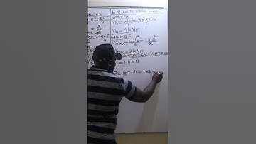 Calculation of Shear Forces for a Continuous Beam. #moment_distribution_method #george_kamiti