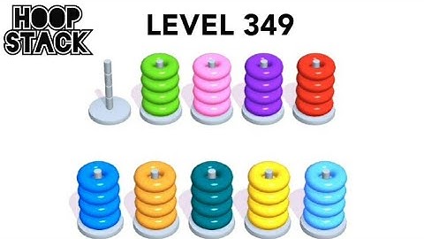 Hoop Stack Level 349 | Puzzle Game  | Complete Level