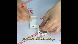 GAOFEN aluminum profile system- 90 degree bracket support aluminum accessory Europe standards