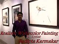 Photorealistic watercolor painting by artist sudipta karmakar  hyper realistic watercolor painting