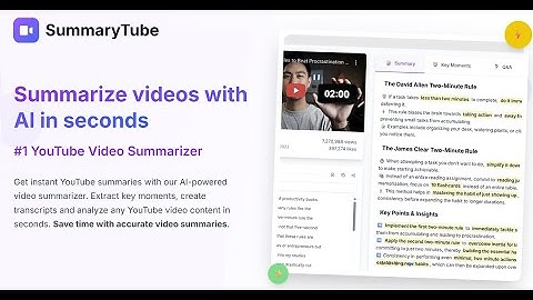 SummaryTube Explainer Video - AI Youtube Video Summarizer
