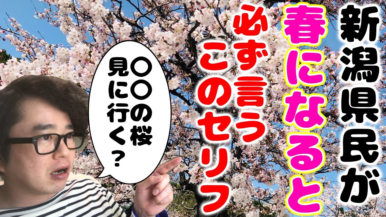 新潟 あるある 新潟県民が春になると必ずしちゃう 会話 5選 Youtube