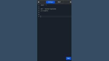 #python 114.bytearray() | Array of bytes of given integer size | #shorts