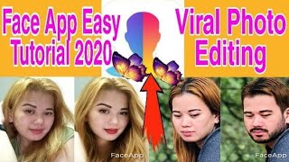 FACE APP EASY TUTORIAL 2020 VIRAL PHOTO EDITING/Katherin'z Vlog screenshot 4