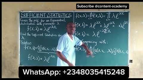 Sufficient Statistic for Exponential Distribution (λ) | Explained Simply