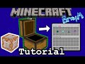 Minecraft How to Make A Chest GUI Command Block Tutorial | Xbox One, PS4, Windows 10, MCPE