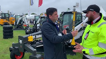 Bobcat brings its 3D Trimble machine controlled  T870 Skid Steer to Plantworx 2019