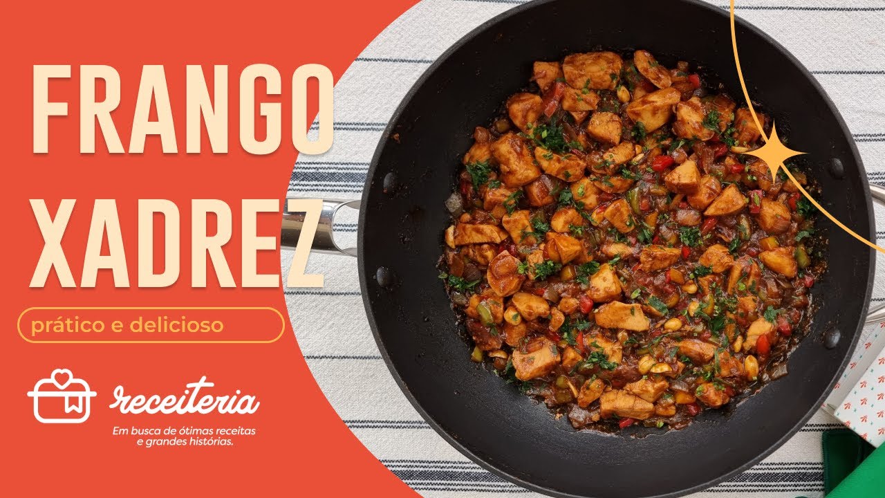 Receitinha de frango xadrez #frango #frangoxadrez #comidaoriental #fy