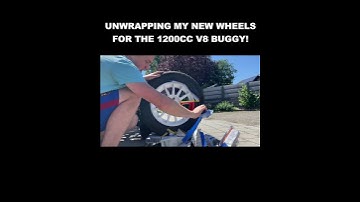 UNWRAPPING my NEW WHEELS for the 1200cc V8 BUGGY! #shorts