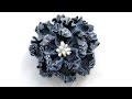 Объемный джинсовый цветок. Мастер-класс | Volumetric jeans flower. DIY | Jeans volumétricos flor.