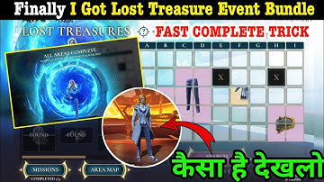 Lost Treasure Event Area 5 Fast Complete Trick | New Lost Treasure Bundle Kaise Milega FF New Event