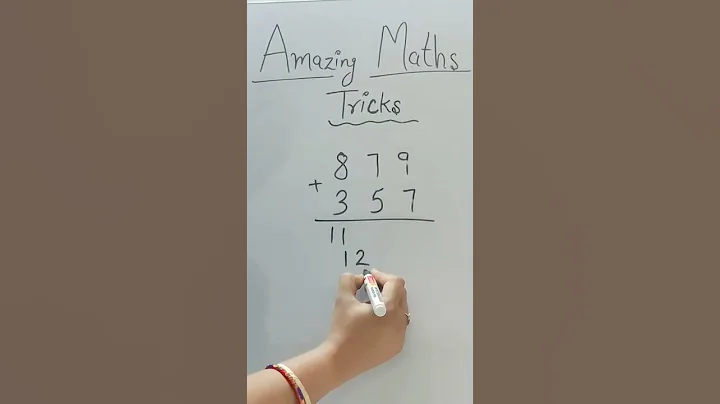 Simple Addition Method - without carry the number - amazing Maths tricks #shorts #tricks #maths