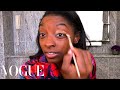 Simone Biles's Guide to Gold Eye Makeup | Beauty Secrets | Vogue