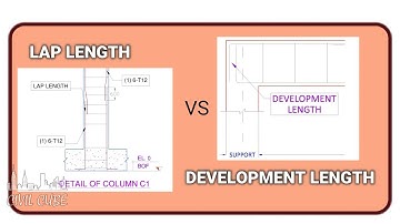Difference Between Lap Length and Development Length | MDS | Civil Cube