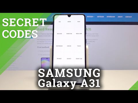 Secret Codes for SAMSUNG Galaxy A31 - Hidden Features   Hardware Test