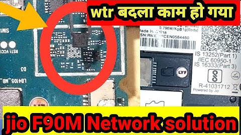 Jio Phone Network Problem Solution | Jio LYF F90M Network Solution by not100%solution #67