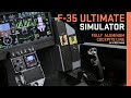 F35 cockpit simulator  ultimate line of fully aluminum fighter jet cockpits