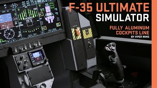 F35 cockpit simulator  ULTIMATE Line of fully aluminum fighter jet cockpits