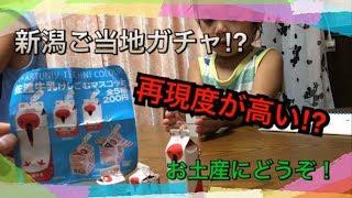 佐渡牛乳のガチャやってみました！再現度が高い(^ ^)