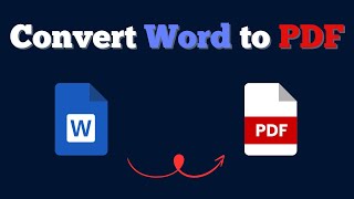 how to convert word to pdf in laptop