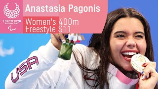 Anastasia Pagonis Takes Gold | Women's 400m Freestyle S11 Final | Swimming | Tokyo 2020 Paralympics