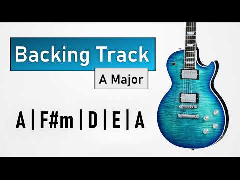 #2023 Pop Rock BACKING TRACK A Major | 112 BPM | Guitar Backing Track