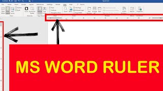 How To Display Ruler In Word | MS Word Ruler Settings | Ruler In Word Document