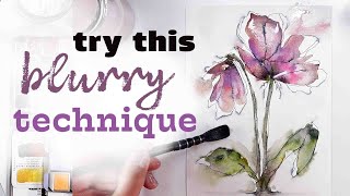 I can't STOP using this IDEA ! Easy Watercolour Flower Painting Tutorial