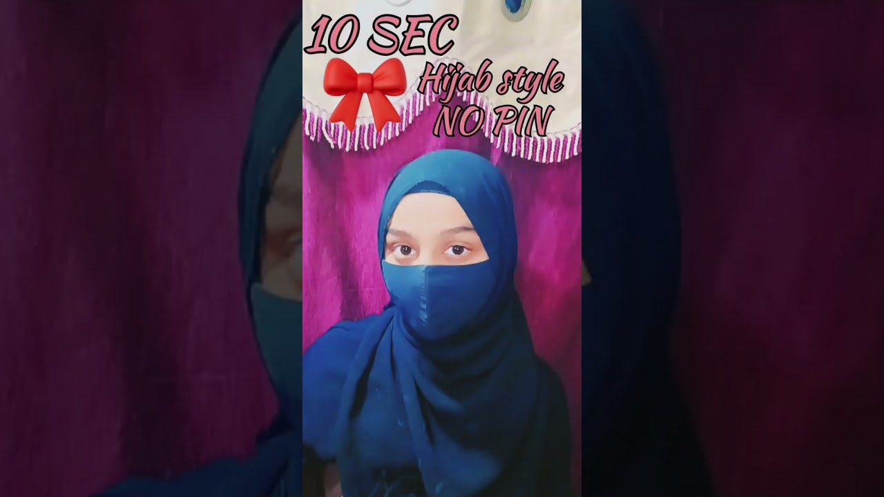 easy hijab in 10 SEC No pin 