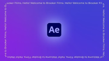 Scrolling Border Text Animation in Adobe After Effects 2024