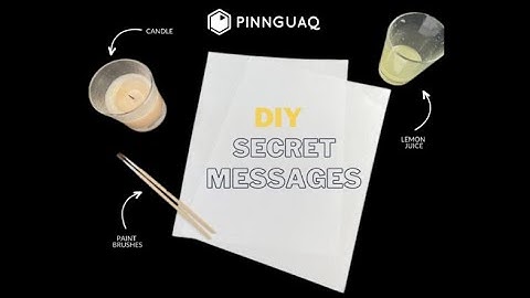 DIY Secret Messages (Lemon Juice)