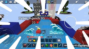building a water slide-blockman go bedwars
