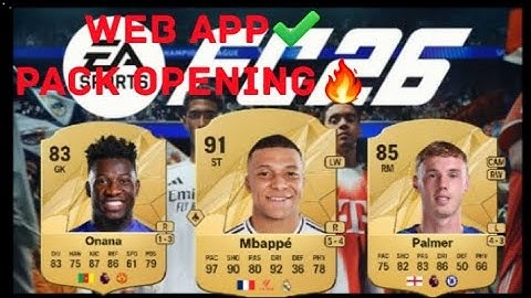 FIRST FC 26 PACK OPENING🔥 (WEB APP) 