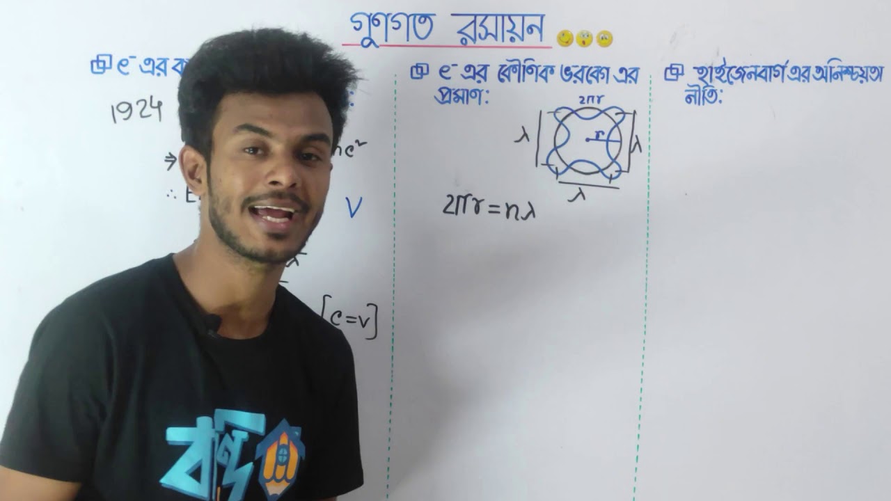 ম্যাক্স প্লাঙ্ক এর থিওরি ডি-ব্রগলীর সমীকরণ,হাইজেনবার্গ এর অনিশ্চয়তা নীতি | গুণগত রসায়ন | AR ভাইয়া