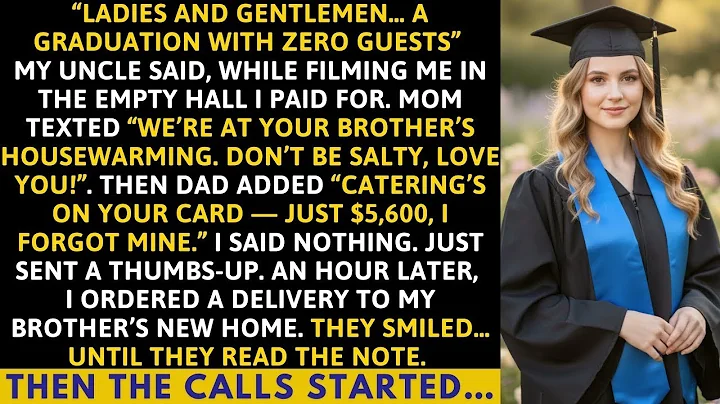 Ladies and gentlemen… a graduation with zero guests,” my uncle said while filming me.