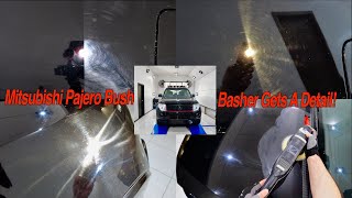 Black Trashed Mitsubishi Pajero Bush Basher Gets a Detail! P2 Paint Correction  | Vlog 40.2