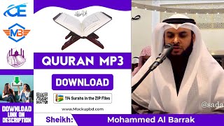 Mohammed Al Barrak Quran mp3 Free Download zip files screenshot 1