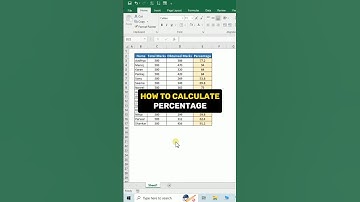 How to calculate percentage in Excel. #exceltips  #excel #exceltutorial #excelshortcuts #microsoft