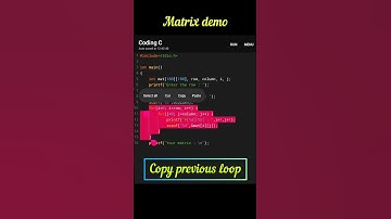 Matrix demo | input & output #shortvideo