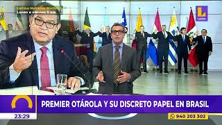 Premier Alberto Otárola y su discreto papel en cumbre sudamericana en Brasil