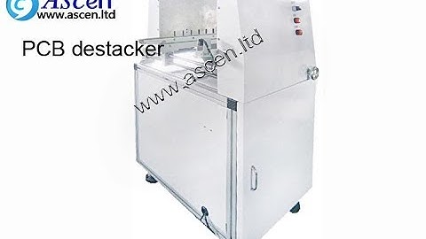 how to use PCB destacker unloading the PCB board from the SMT assembly line