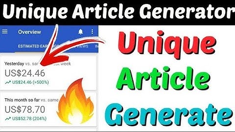 Free Unique Article Generator Tool (1-Click) 🔥 CREATE UNLIMITED ARTICLES | Instant AdSense Approval