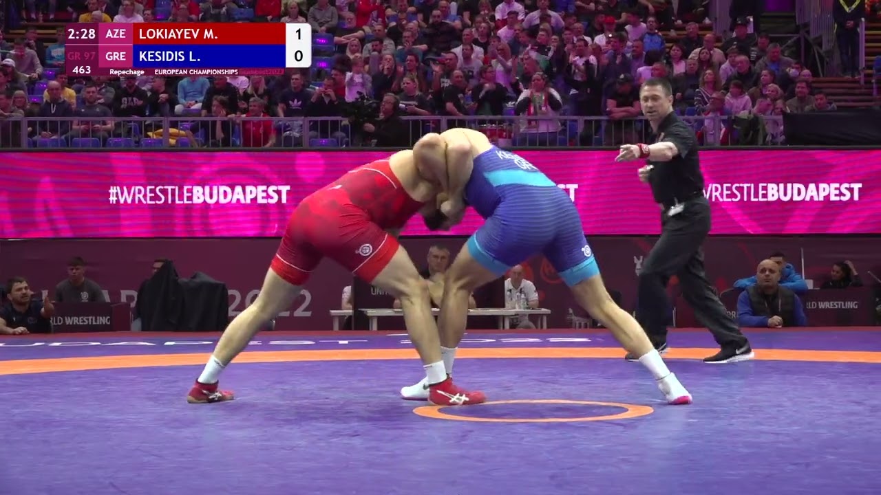 Repechage GR - 97 kg: M. LOKIAYEV (AZE) v. L. KESIDIS (GRE)