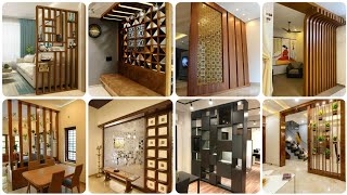 wooden partition designs between living dining | wall partition in drawing room/hall indian homes