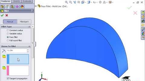 2 Advanced Fillets   4 Hold Line Fillets