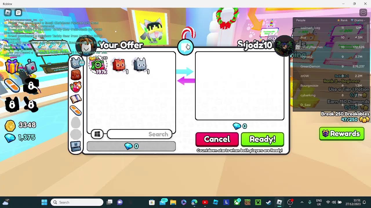 (Pet simulator 99) Dog to titanic Part 1 |Live🔴 !