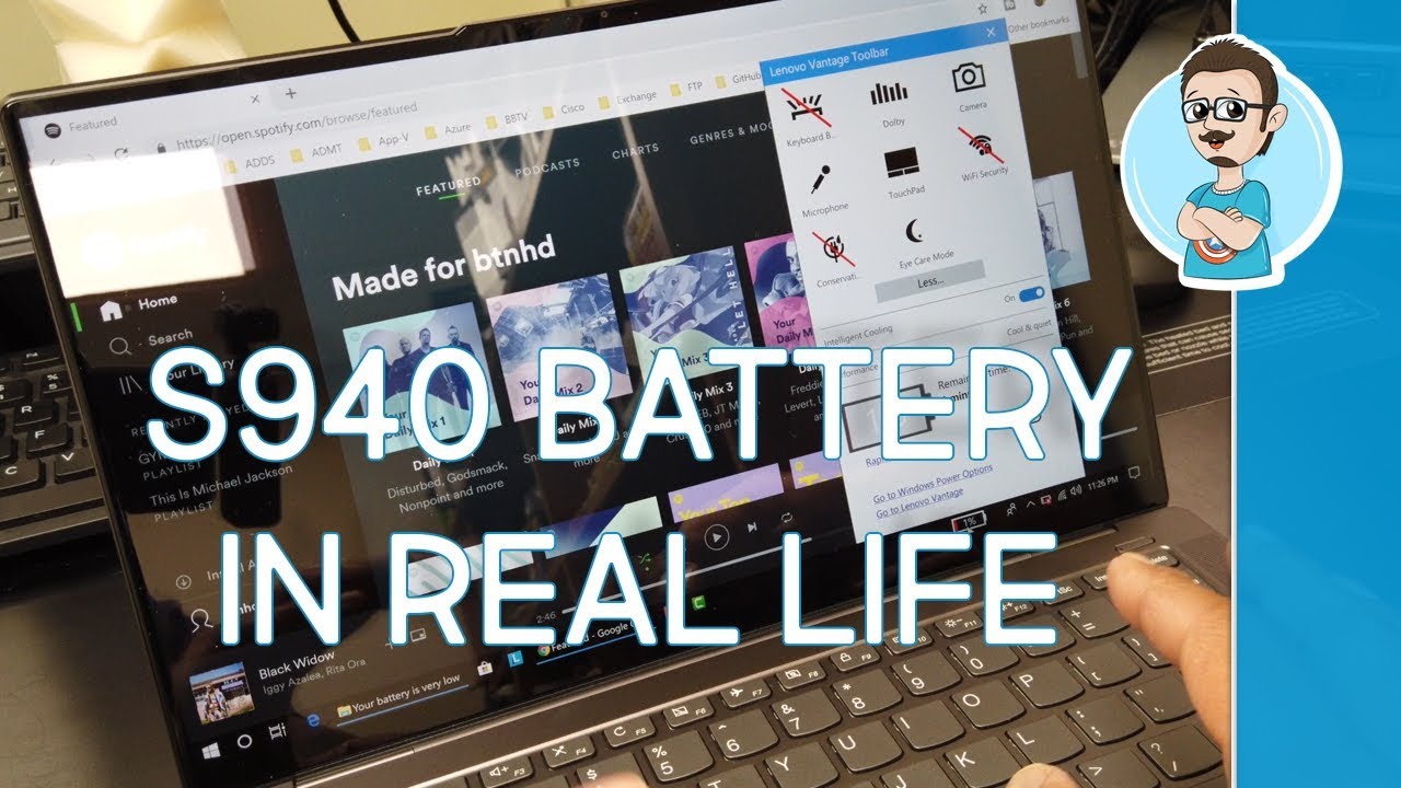 Real Life Battery Test Lenovo IdeaPad S940! YouTube