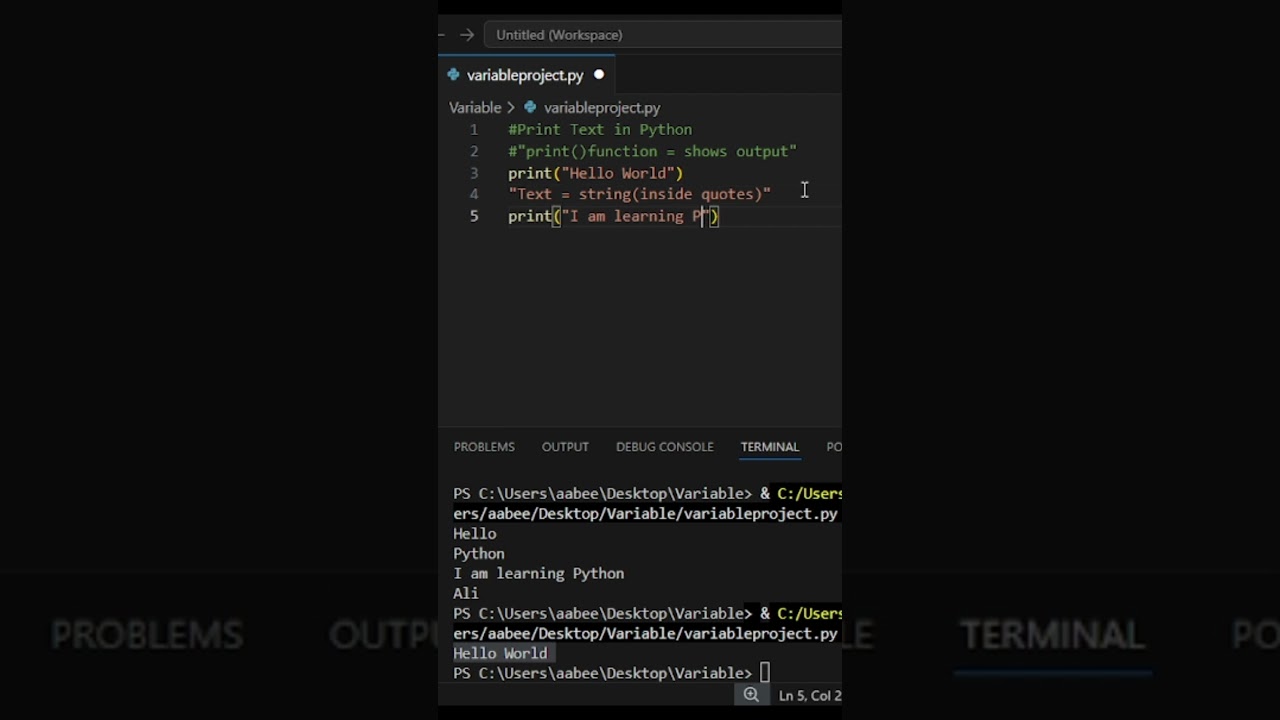 How to Print Text in Python 🐍🔥 | Beginner Python Tutorial