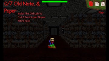 Baldi The Old Laboratory V1 1.4.3 Port Super Duper Ultra Fast